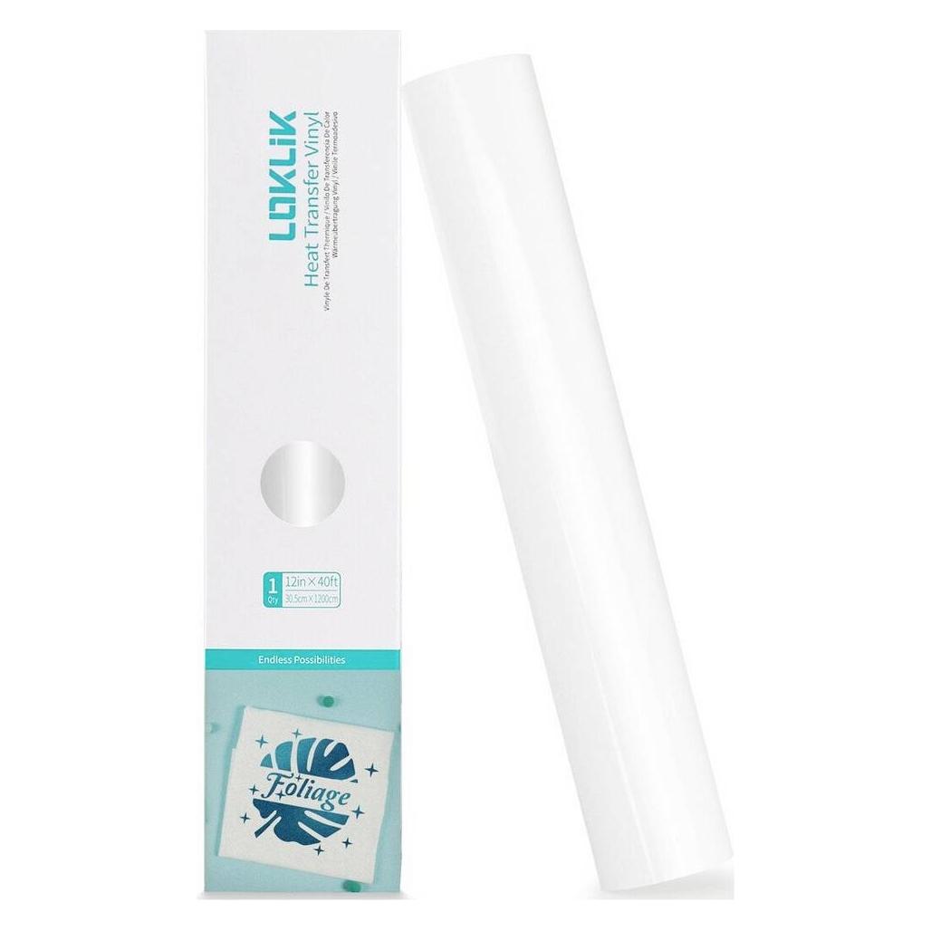 Loklik Heat Transfer Vinyl Basic - White - 12m (SG-HTV-0272-US-L-B2B)