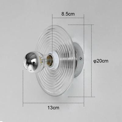 Uplifted Finds Medieval Corrugated Stained Glass Wall Sconce transparent with Plug