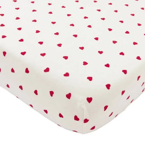 Meyco Junior Bed Hoeslaken Sweet Heart Wit/Rood