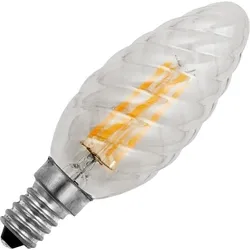 SPL | LED-Kerzenlampe gedreht | Kleine Fassung E14 Dimmbar | 4W (ersetzt 25W)