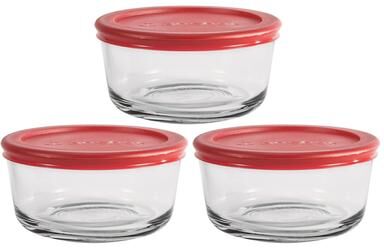 Anchor Hocking 2 cups Clear Food Storage Container Set 3 pk