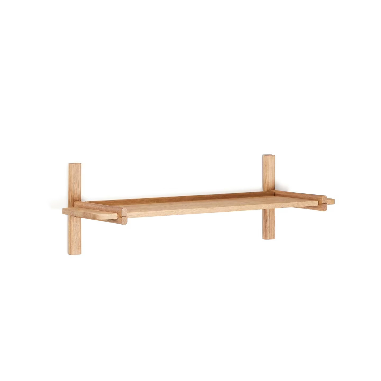 Kave Home Wandrek Sitra Eikenhout Bruin, Breedte: 28 cm, Hoogte: 90 cm