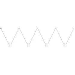 LEDS C4 Pendelleuchte ATTIC QUADRUPLE RECTANGULAR SHAPE E27 15W weiß LEDS-00-7404-05-14