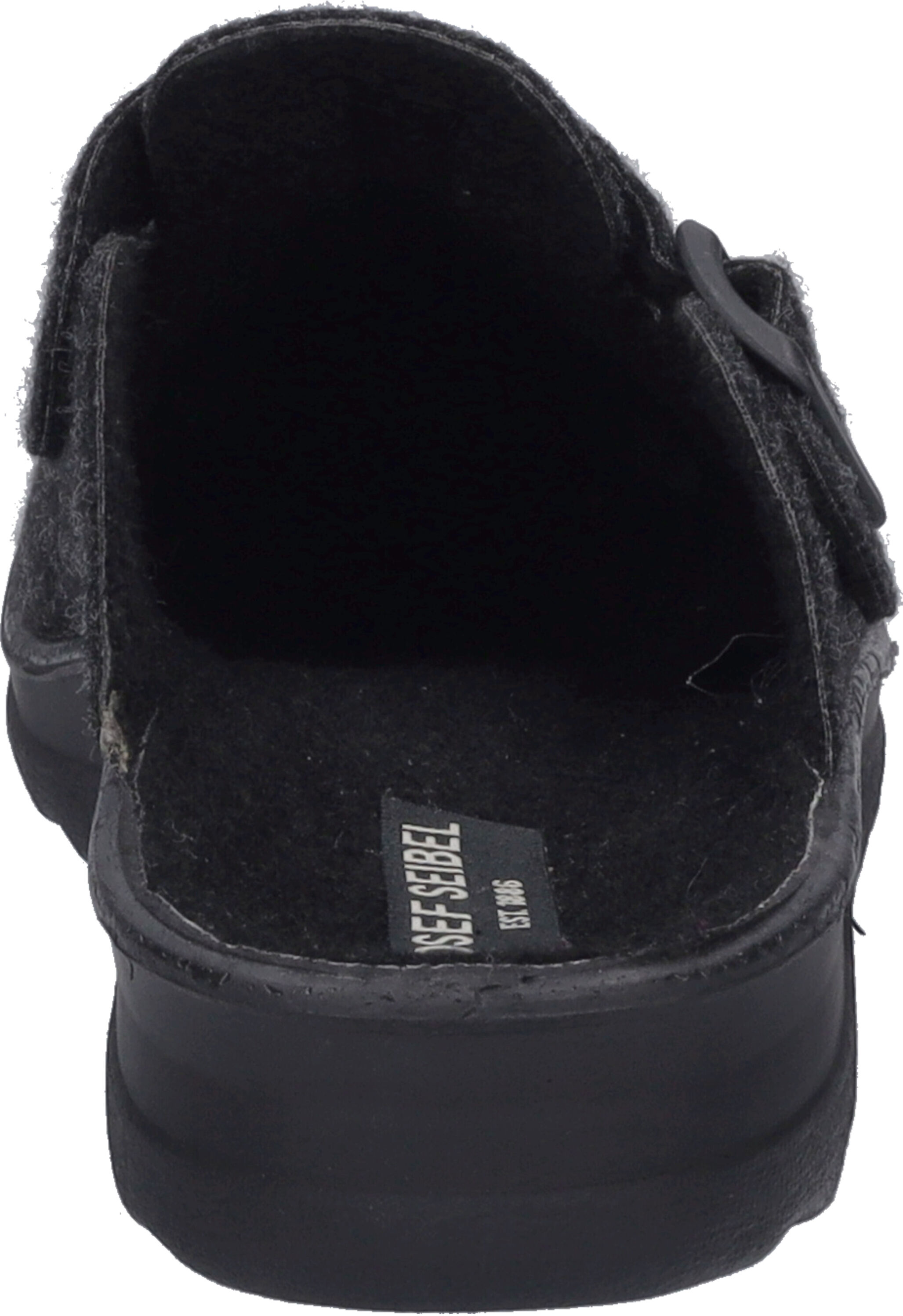 Hausschuh JOSEF SEIBEL "Metz 240, titan", Herren, Gr. 47, schwarz (titan), Schuhe Hausschuh