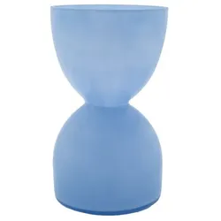 Vase Sandglass 23 cm Glas Light Blue