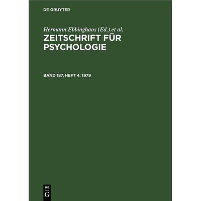 1979, Gebundene Ausgabe von , De Gruyter, 978-3-11-257973-2