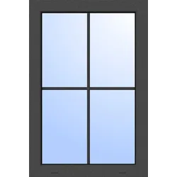 Fenster Festverglasung FRANZ 2-fach Verglasung  Anthrazit Eisenglimmer DB 703 Festelement