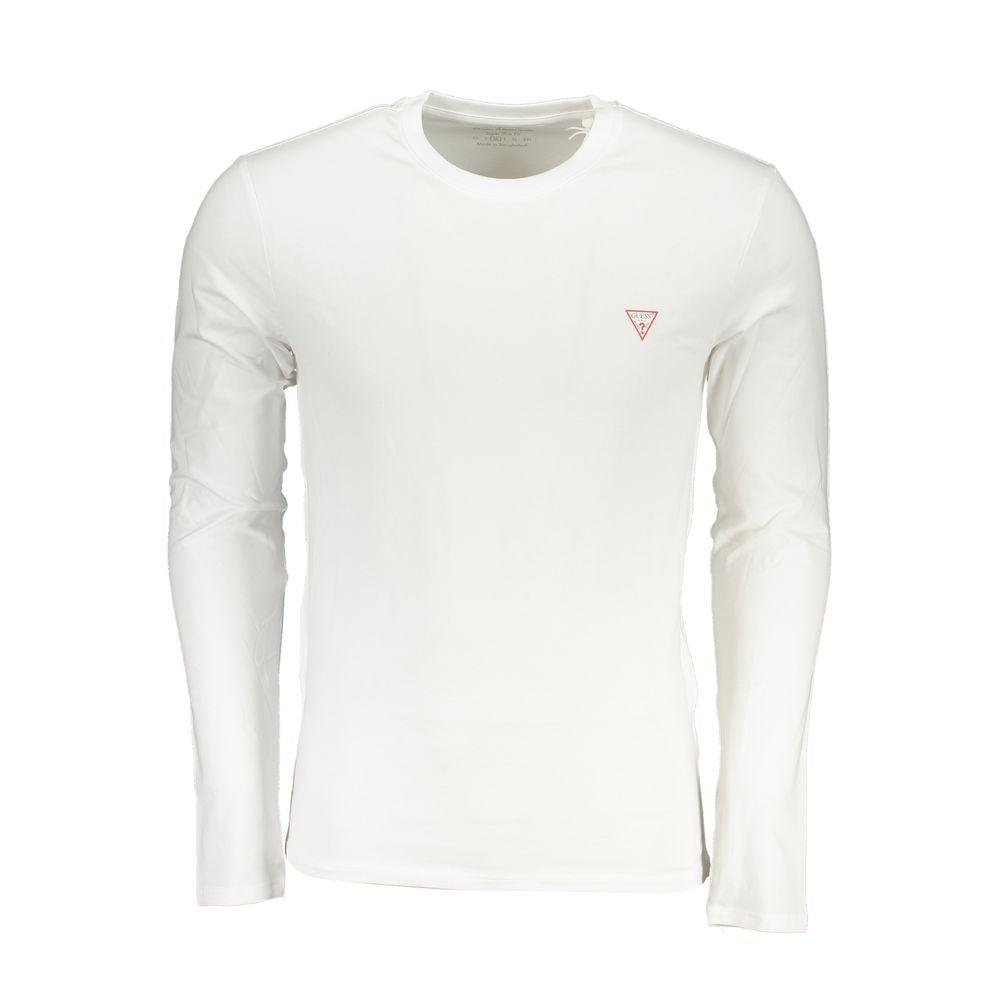 Guess Jeans Weißes Baumwoll-Herren-T-Shirt