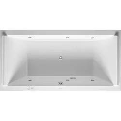 Duravit Starck Whirlpool, Einbauversion, 2 Rückenschrägen, Gestell, Ab- und Überlaufgarnitur chrom, Air-System, 2000x1000mm, 760341000JS1000