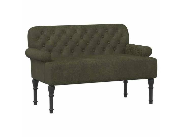 Elégance - Chic Banc d'entrée - Canapé love seat - avec capitonnage - en boutons - Vert - armée - 120x65x78cm_0407601