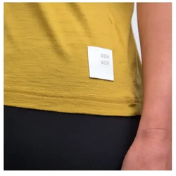 Sensor Merino Air Traveller Damen T-Shirt Kurzarm Mustard Gr. M