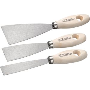 Böttcher-AG Spachtel Breite 25, 40, 60mm, Malerspachtel aus Stahl, mit Holzgriff
