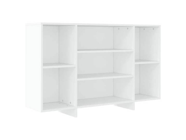 Buffet bahut - HELLOSHOP26 - 120 x 30 x 75 cm - Bois d'ingénierie - Blanc - Contemporain
