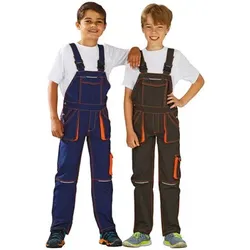 Latzhose oliv/orange, Größe 86/92 - orange - 86/92