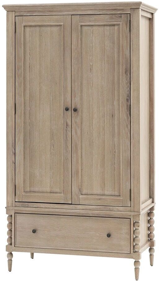 Blenheim Wooden 2 Door 1 Drawer Wardrobe