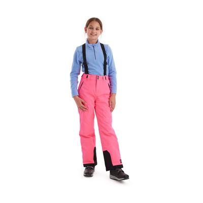 Skihose KILLTEC "Girls Skihose 242", Mädchen, Gr. 140, Normalgrößen, pink (neonpink), Obermaterial: 100% Polyester.Futter: 100% Polyester.Füllung: 100% Polyester, Hosen Skihose, Wasserdicht, atmungsaktiv, abnehmbare Träger, rutschfester Schneefang