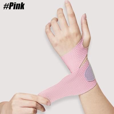 Youfap Market Adjustable Slim Air Wrist Support Wrap For Arthritis, Wrist Pain Relief, Fitness Straps For Men And Women pink