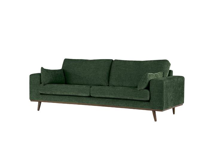 2-Sitzer Sofa Grün/Dunkelgrün Webstoff Cieli 197 x 81 x 88cm Retro