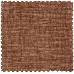 Sofa Statement 6-Sitzer, Chenille-Samt mit abgerundetem Design, modern, terra-braun