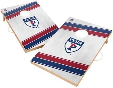Skip's Garage Pennsylvania Quakers Regulation 2x4 Cornhole Set