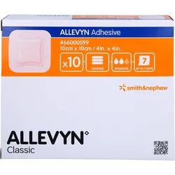 Allevyn Adhesive 10x10cm Haftende Wundauflage 10 ST