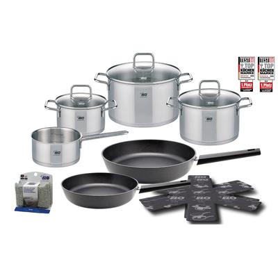 Topf-Set ELO "Citrin 13-teilig", silber (edelstahlfarben), Töpfe, Induktion
