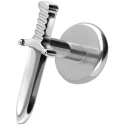 Titan Labret mit Push Fit SCHWERT