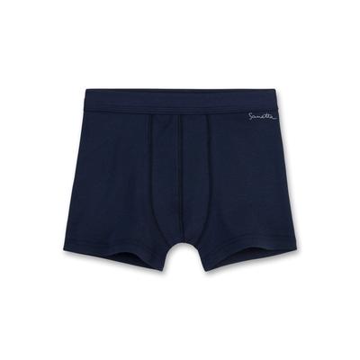 Boxershorts SANETTA "Boxershort 1er Pack", Jungen, Gr. 176, blau (dunkelblau), Obermaterial: 100% Baumwolle CO(Bio)., Unterhosen