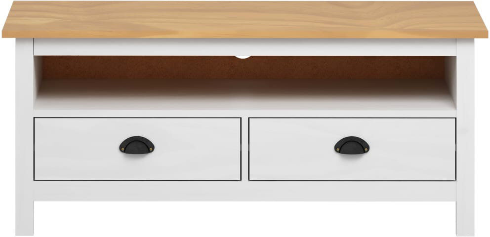 Brambly Cottage Mickle TV Stand for TVs up to 43" Natural/White 43"