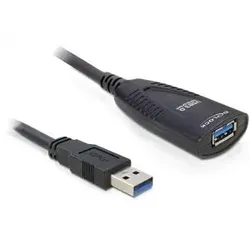 DeLOCK USB 3.0 5m USB Kabel USB 3.2 Gen 1 (3.1 Gen 1) Schwarz