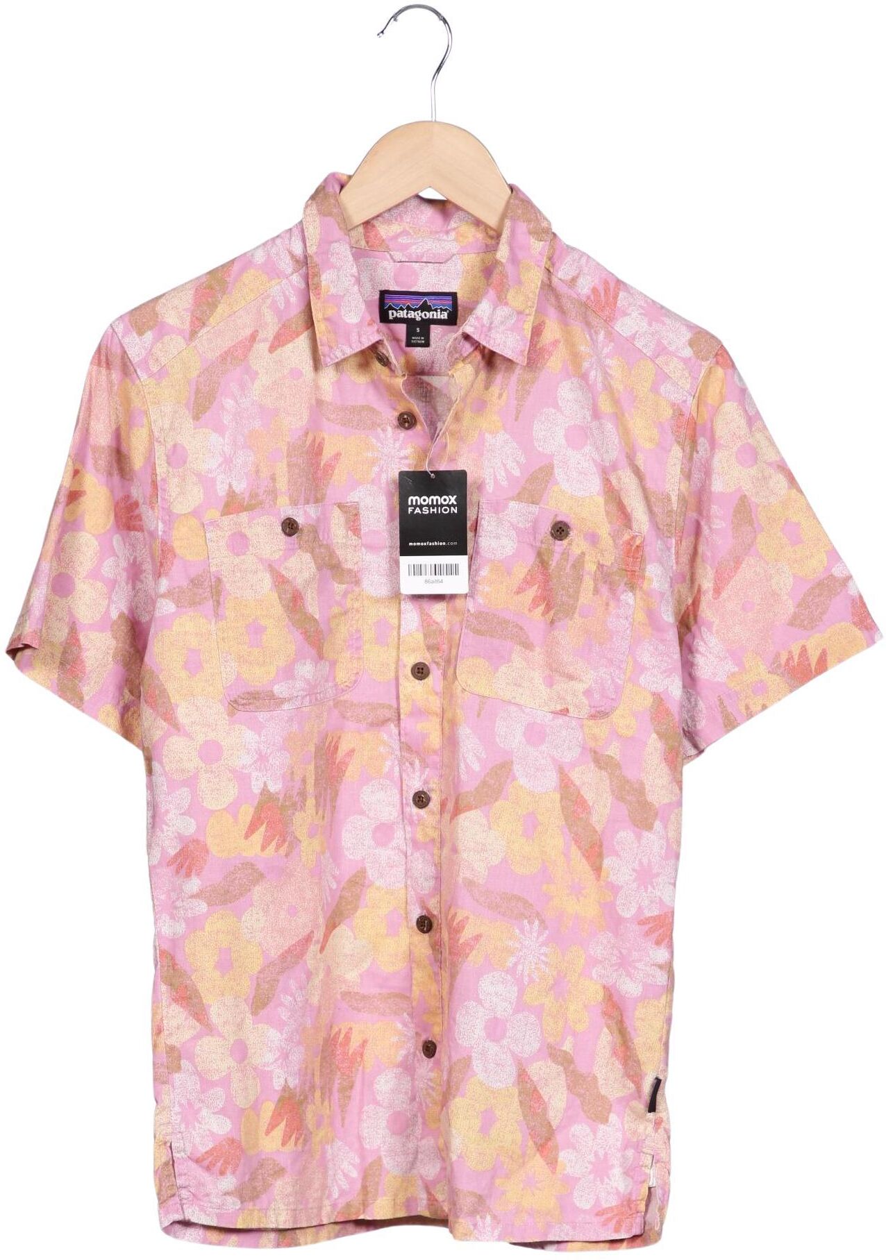 patagonia Herren Hemd, Pink, Gr. S, Hanf / Baumwolle - Second Hand