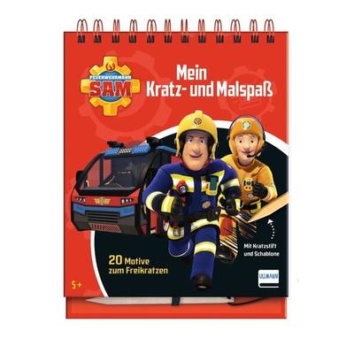 Mein Kratz- und Malspaß – Feuerwehrmann Sam, Gebundene Ausgabe von , Ullmann Medien, 978-3-7415-2801-9