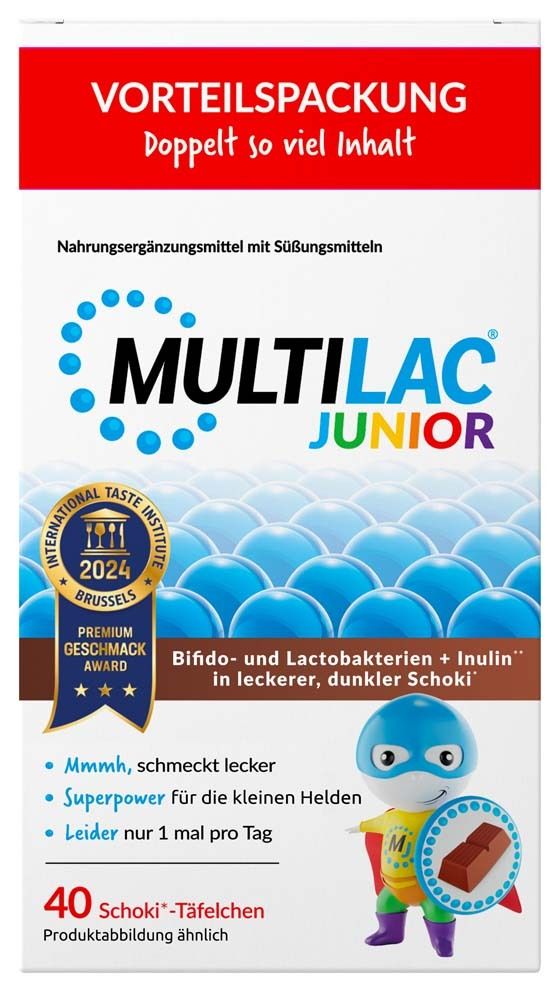 Multilac Darmsynbiotikum Junior Täfelchen 40 St