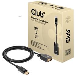 club3D DisplayPort / VGA Anschlusskabel DisplayPort Stecker, VGA 15pol. Stecker 2.00 m Schwarz CAC-1012 DisplayPort-Kabel