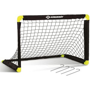Schildkröt Fußballtor 970987, aus Kunststoff, schwarz/gelb, faltbar, 90 x 60 cm