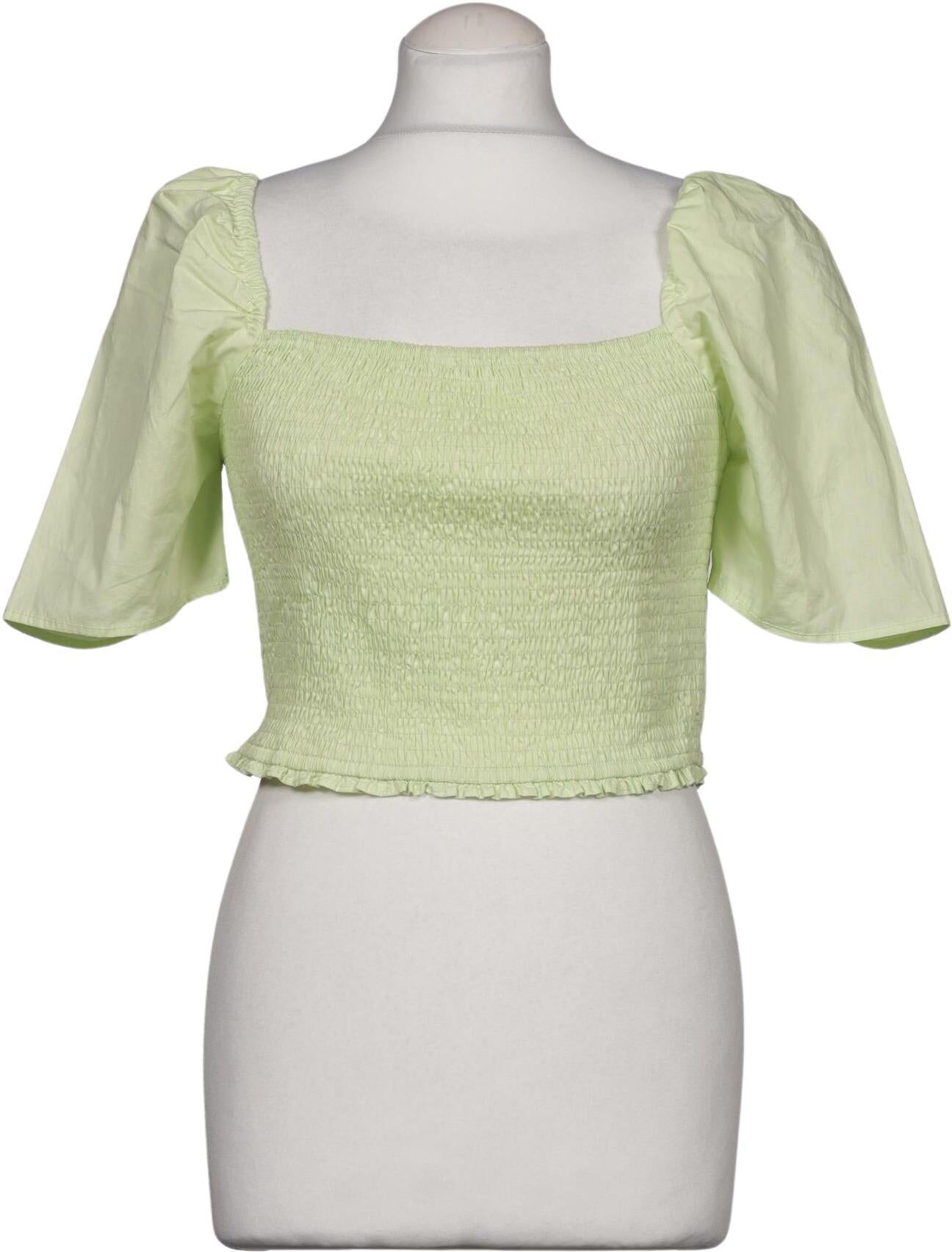 Glamorous Damen Bluse, Hellgrün, Gr. EU 42, Baumwolle - Second Hand