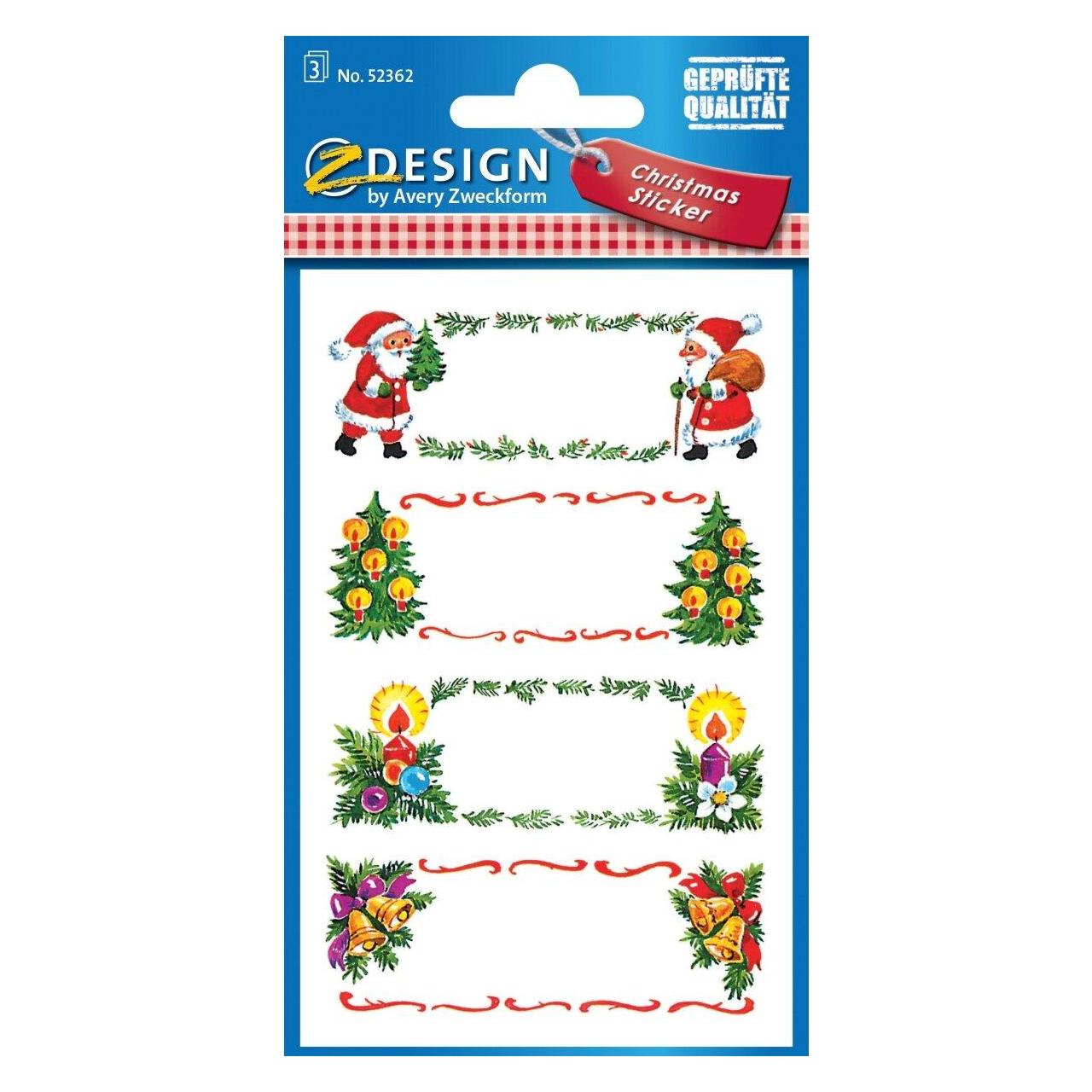 Z-Design Weihnachtssticker (12 Sticker) (52362)
