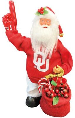 Santa's Workshop "NCAA 12"" Oklahoma Animated/Musical Santa"