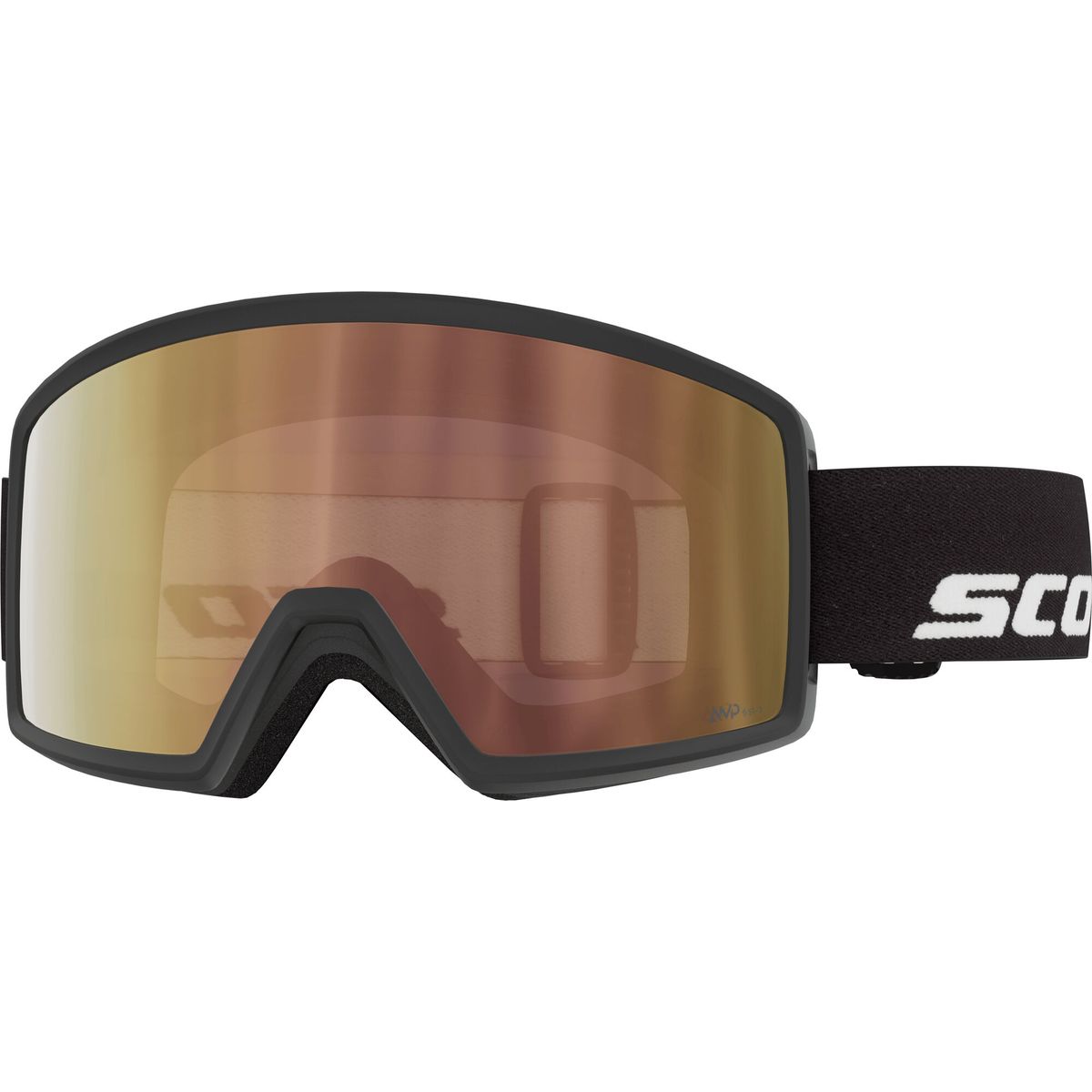 Scott Goggle Neo Compact LS black / amp ls cinnamon chrome s1-3 (0001) - 4253330001375