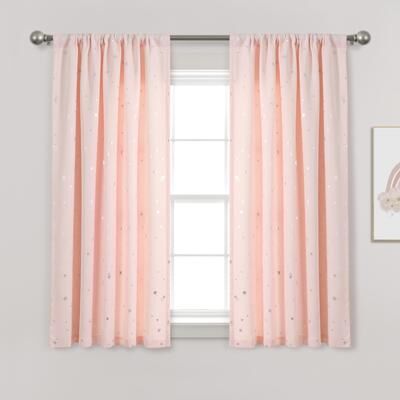 Lush Decor Star Room Darkening Window Curtain Panel Pair