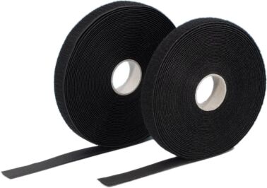 Adam Hall 5811 Haken/Flausch Klettband Doppelrolle, schwarz