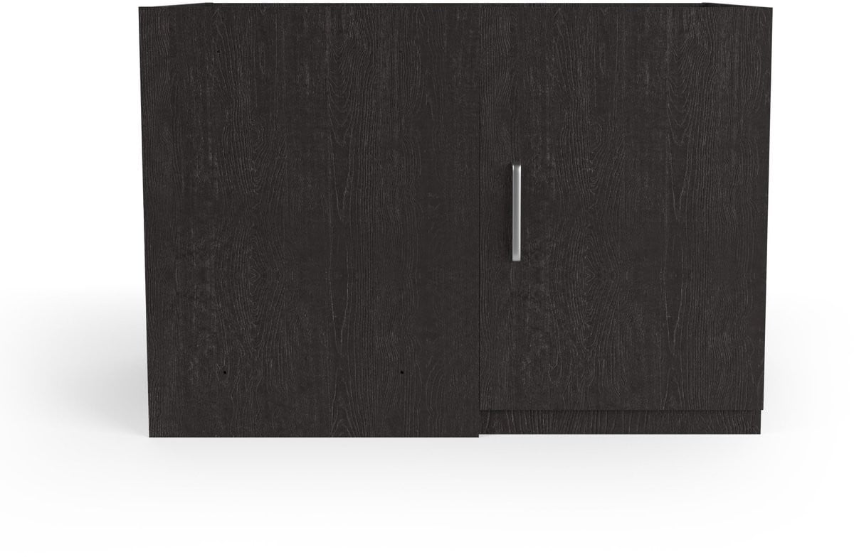 Wasophoogte® Keukenkast Onderkast Module N7 Zwart B: 130 cm, D: 70 cm, H: 91 cm