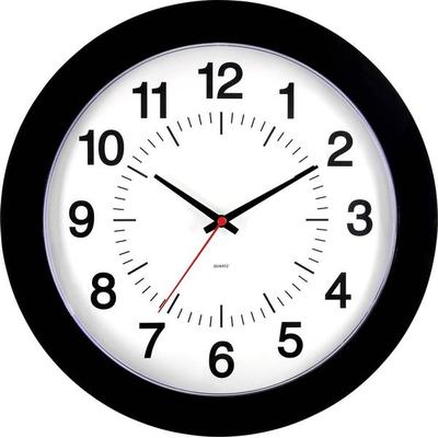 EUROTIME 80514-05 Quarz Wanduhr 30.5cm Schwarz
