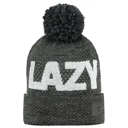 Barts Damen Mütze Woman Lazy Beanie One Size Happy,Lazy - Black, Dark Heather Dark Heather