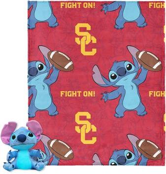 NCAA Enroll Stitch Hugger Pillow & Silk Touch Throw Blanket Set