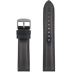 Lederarmband Iron Annie in Dunkelblau 22 mm (22 mm, Leder), Uhrenarmband, Blau