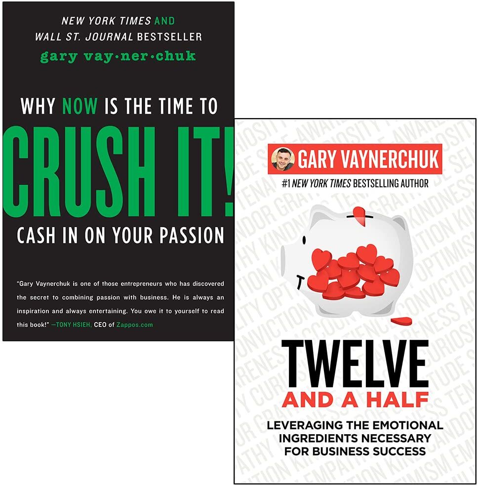 Harper Business Gary Vaynerchuk Collection 2 Books Set (Crush It! & [Hardcover] Twelve and a Half)