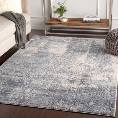 Livabliss "Jovka Grey Modern Abstract Area Rug - 6' 7"" x 9' 6"""