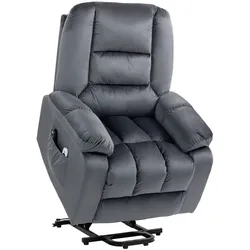 HOMCOM Fernsehsessel mit Aufstehhilfe Elektrisch Relaxsessel mit Massagefunktion