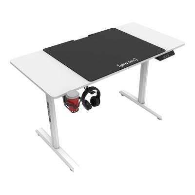 Helloshop26 - Elektrisch höhenverstellbarer Schreibtisch/Arbeitsplatz Pomona 110 x 60 x 72-117 cm weiß 03_0006657